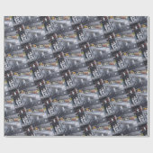 Snow Town Painting by Alfred Fox ラッピングペーパー (フラット)