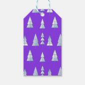 Snow Trees Elegant Winter ギフトタグ (正面)