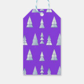 Snow Trees Elegant Winter ギフトタグ (裏面)