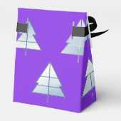 Snow Trees Elegant Winter フェイバーボックス (裏面サイド)