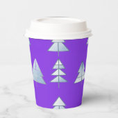 Snow Trees Elegant Winter 紙コップ (左)