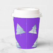 Snow Trees Elegant Winter 紙コップ (右)