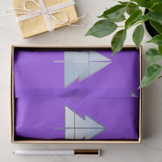 Snow Trees Elegant Winter 薄葉紙 (ギフト)