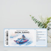 Snow Tubing Gift Certificate 招待状 (スタンド正面)