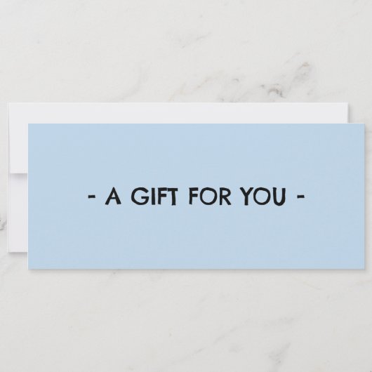 Snow Tubing Gift Certificate 招待状 (裏面)