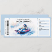 Snow Tubing Gift Certificate 招待状 (正面/裏面)