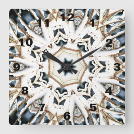 Snow Web スクエア壁時計