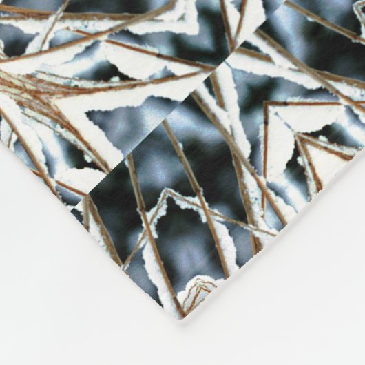 Snow Web フリースブランケット (角)