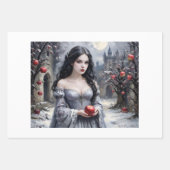 Snow White and the apple - Decoupage  ラッピングペーパーシート (正面2)