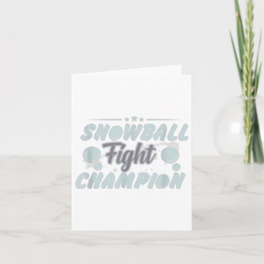 Snowball Fight Champion -おもしろいクリスマス_1 カード (正面)