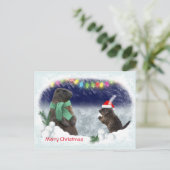 Snowball Fightingはがき ポストカード (スタンド正面)