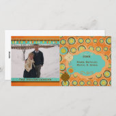 Snowball Whimsyクリスマスホリデーフォトカード シーズンカード (正面/裏面)