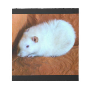 Snowball White Ratメモ帳 ノートパッド