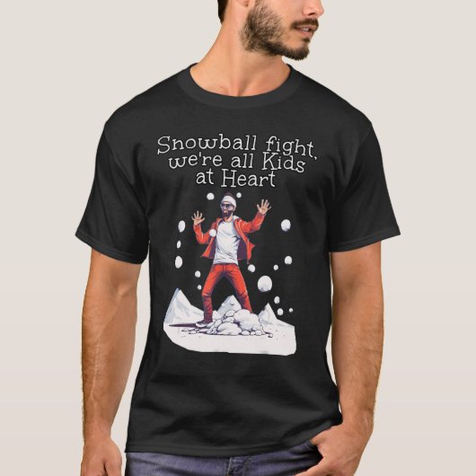 Snowball Wintおもしろいのトラックスーツで子供のような男 Tシャツ (正面)
