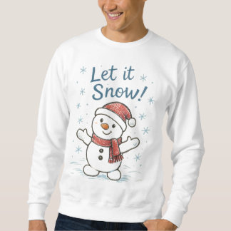 Snowbear Snowman in Santa Hat スウェットシャツ
