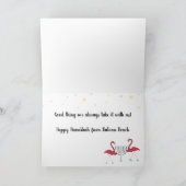 Snowbirdのハヌカーの挨拶 カード (内部)