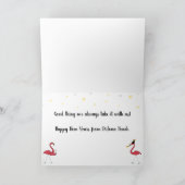 Snowbirdの新年の挨拶 カード (内部)