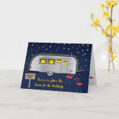 Snowbirdの新年の挨拶 カード (黄色い花)