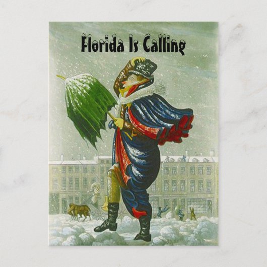 SNOWBIRDの発表の冬の住所郵便はがき 案内ポストカード (正面)