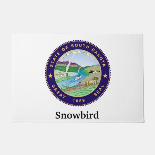 Snowbirdは個人化なります ドアマット (正面)