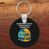Snowbird Status Permanently Defrosted Rv Camng Ret キーホルダー (正面)