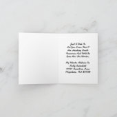 SNOWBIRDSの発表のノートの冬の住所カード! 案内状 (内部)