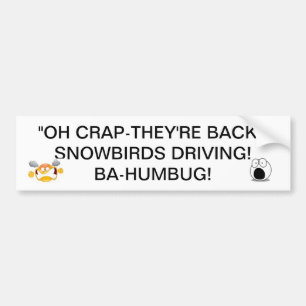 SNOWBIRDSの背部運転はそこに道豊富な行きます バンパーステッカー