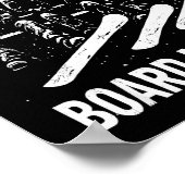Snowboard Board Meeting Ski Lift Skier Winter Srts ポスター (角)