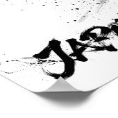 Snowboard Brush Art - Skier Slush ポスター (角)
