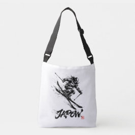 Snowboard Brush Art - Skier Women クロスボディバッグ