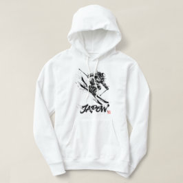 Snowboard Brush Art - Skier Women パーカ
