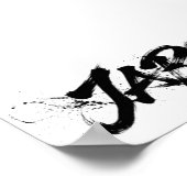 Snowboard Brush Art - Skier Women ポスター (角)