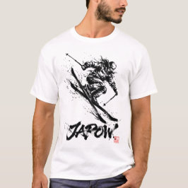 Snowboard Brush Art - Skier Women Tシャツ