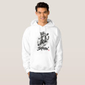 Snowboard Brush Art - Snowboarder cat パーカ (正面フル)