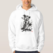 Snowboard Brush Art - Snowboarder Dog パーカ (正面)