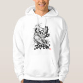 Snowboard Brush Art - Snowboarder Dog Shiba Inu パーカ (正面)