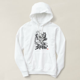 Snowboard Brush Art - Snowboarder Dog Shiba Inu パーカ