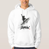 Snowboard Brush Art - Snowboarder Grab パーカ (正面)