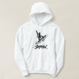 Snowboard Brush Art - Snowboarder Grab パーカ