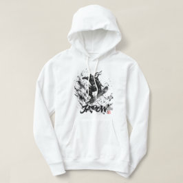 Snowboard Brush Art - Snowboarder Ninja パーカ