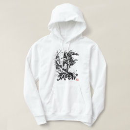Snowboard Brush Art - Snowboarder Samurai パーカ