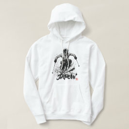 Snowboard Brush Art - Standing Samurai Musashi Ski パーカ
