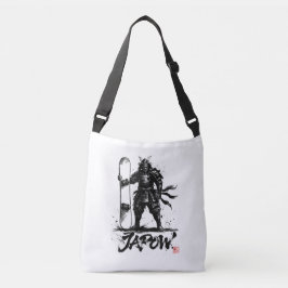 Snowboard Brush Art - Standing Samurai snowboard クロスボディバッグ