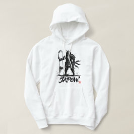 Snowboard Brush Art - Standing Samurai snowboard パーカ