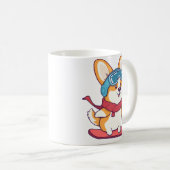 Snowboard-Corgi Perfekt für Hundefans コーヒーマグカップ (正面右)