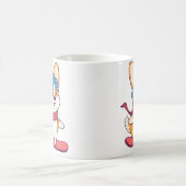 Snowboard-Corgi Perfekt für Hundefans コーヒーマグカップ (中央)