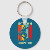 Snowboard Don't Follow Me I Do Stud Things Winter  キーホルダー (正面)