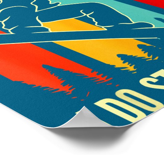 Snowboard Don't Follow Me I Do Stud Things Winter  ポスター (角)