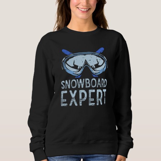 Snowboard Expert Winter Snowboarding Snowboarder S スウェットシャツ (正面)
