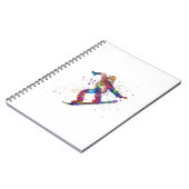 Snowboard in watercolor ノートブック (左側)